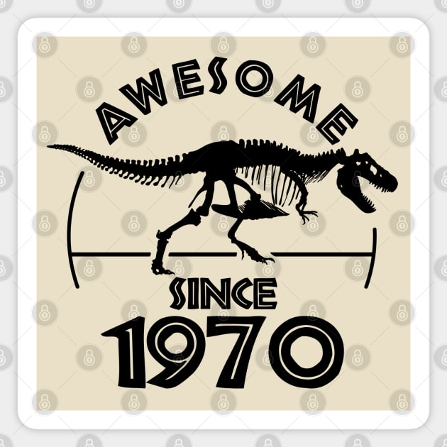 Awesome Since 1970 Sticker by TMBTM